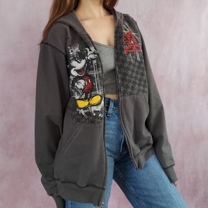 Mickey Mouse Skater Houndstooth Zip-Up
